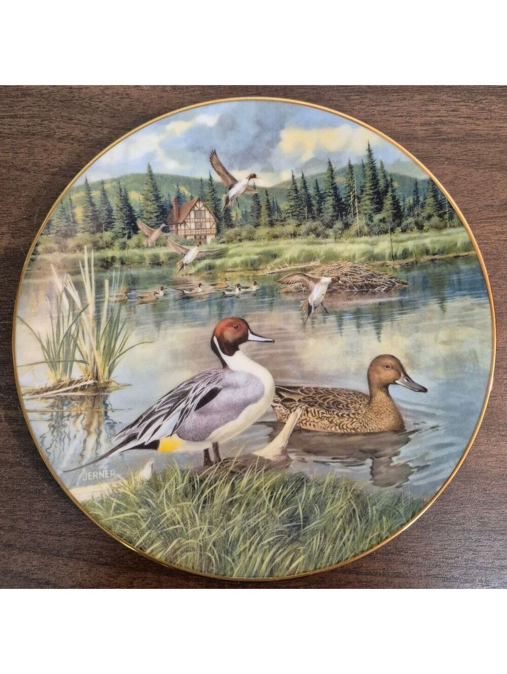 1986 Limited Edition 'The Pintail' Collector Plate by Bart Jerner